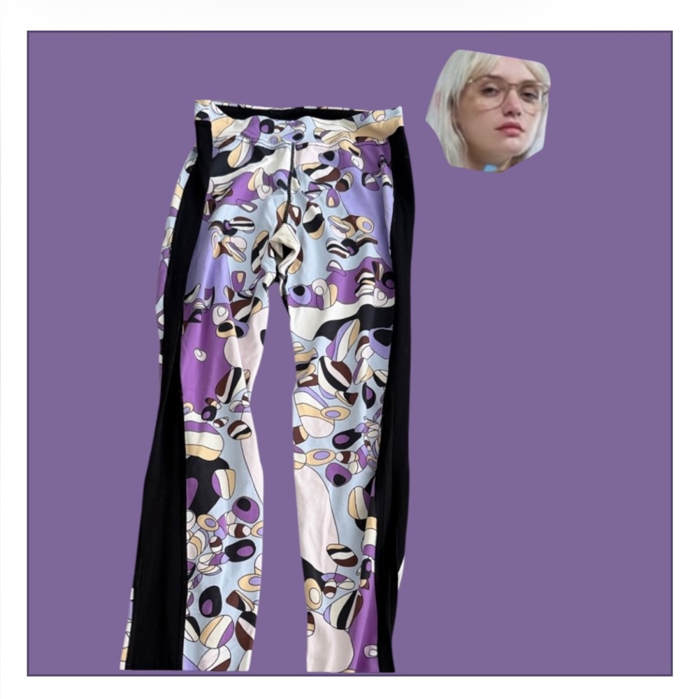Emilio Pucci Multicolor Patterned Track Pants - image 2